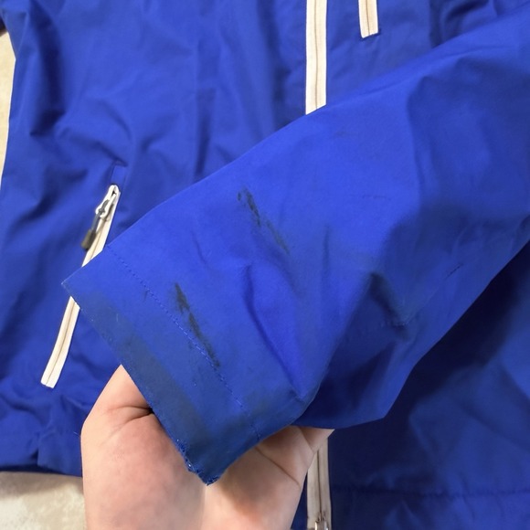 Helly Hansen Helly Tech Hooded Rain Jacket Mens Large Blue Waterproof Shell - Picture 5 of 11